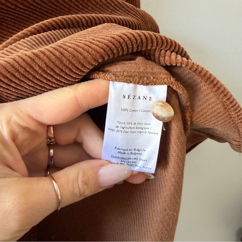 Sezane Sadie Dress Caramel - Picture 7 of 8